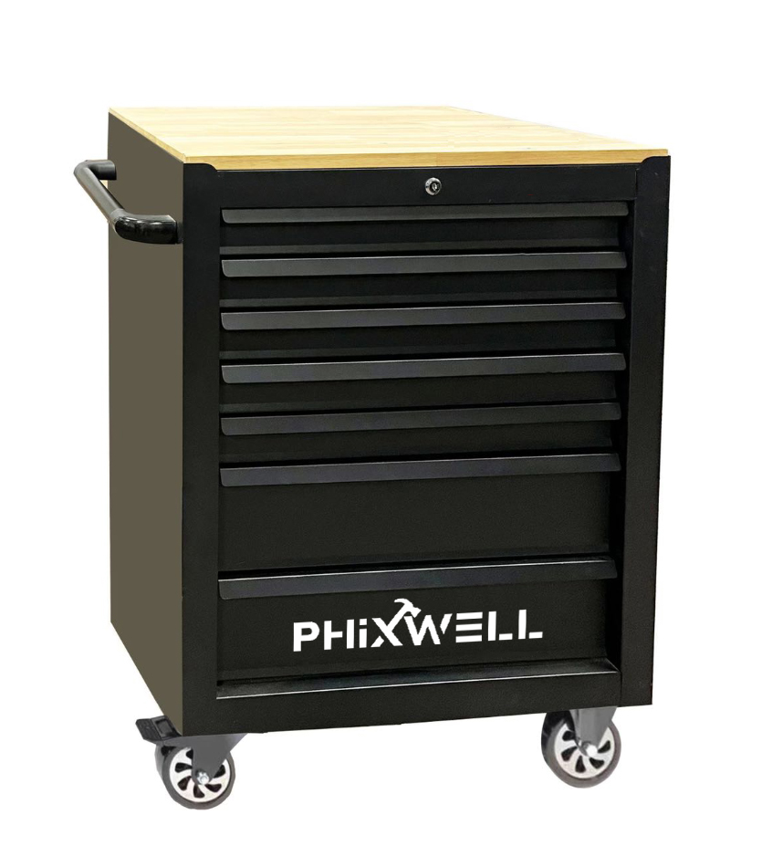 719506 PHIXWELL ตู้เก็บของ 7 ลิ้นชักพร้อมเคาน์เตอร์ไม้