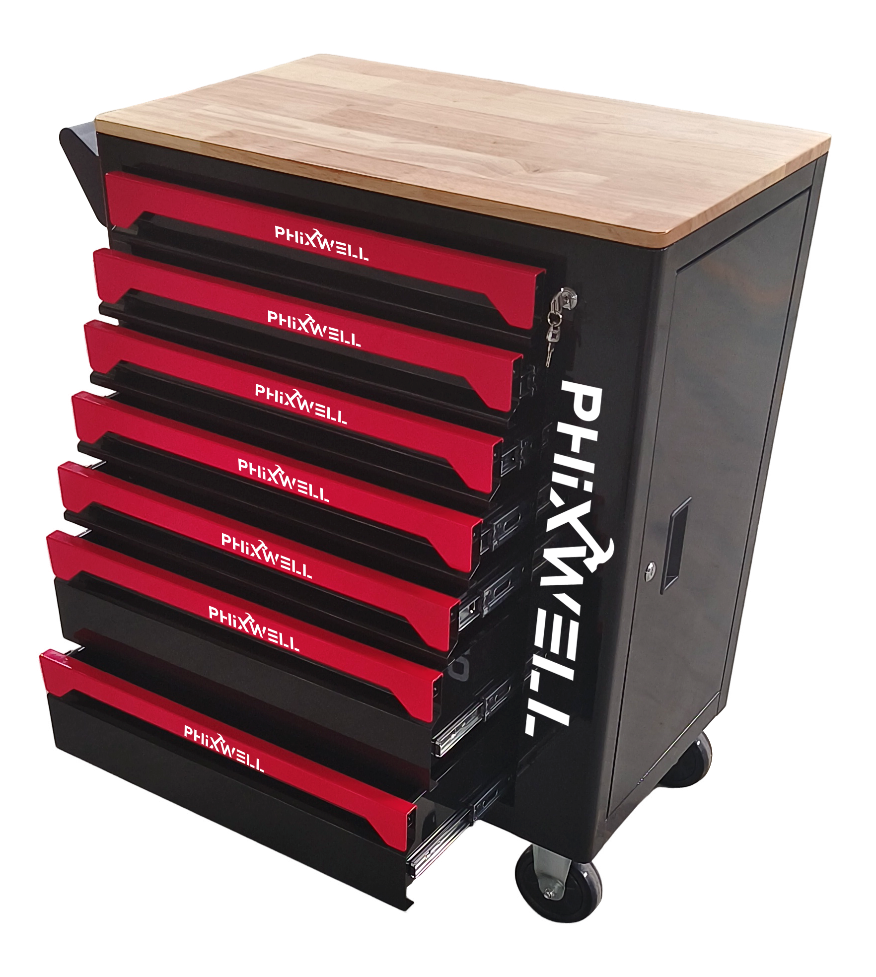 719507 PHIXWELL ตู้เครื่องมือ 7 ลิ้นชักพร้อมท็อปเคาน์เตอร์