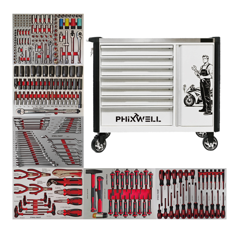 719516 PHIXWELL ตู้เครื่องมือ 7 ลิ้นชัก รุ่นใหม่