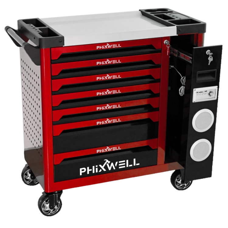 719512 PHIXWELL ตู้ใส่เครื่องมือรุ่นใหม่พร้อมลำโพง