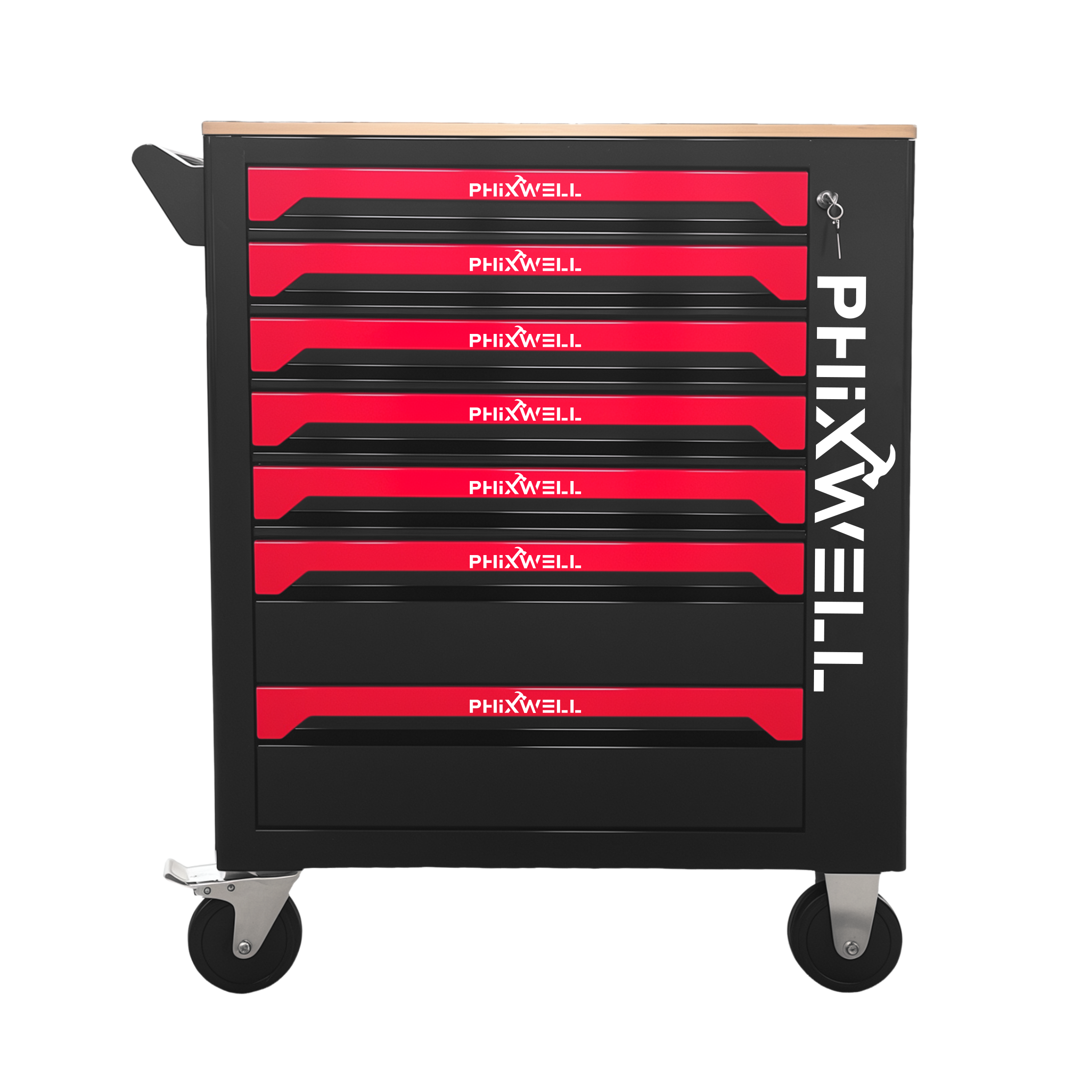 719507 PHIXWELL ตู้เครื่องมือ 7 ลิ้นชักพร้อมท็อปเคาน์เตอร์