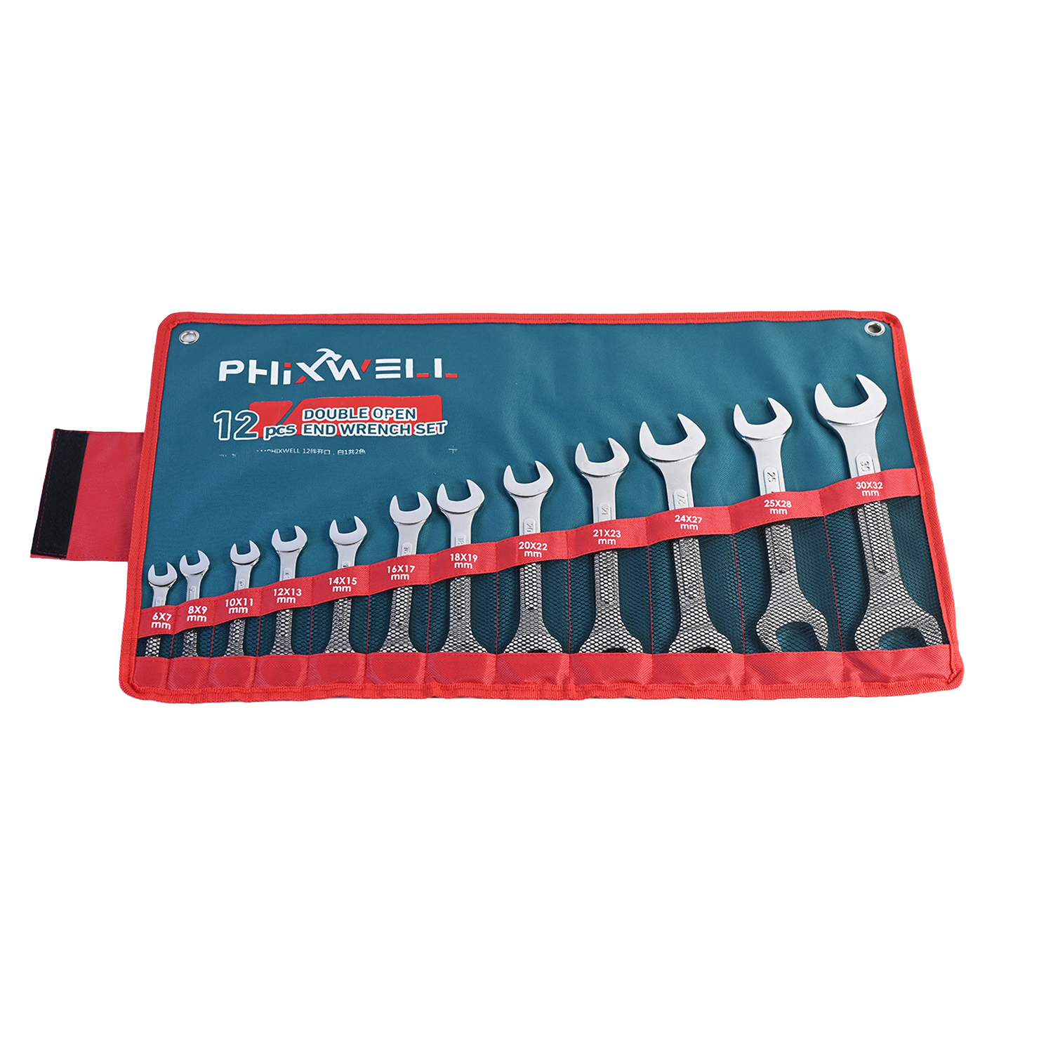 717534 PHIXWELL ชุดประแจยางสองหัว 12 ชิ้น